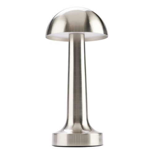 Dome LED Cordless Table Lamp 22cm - Steel
