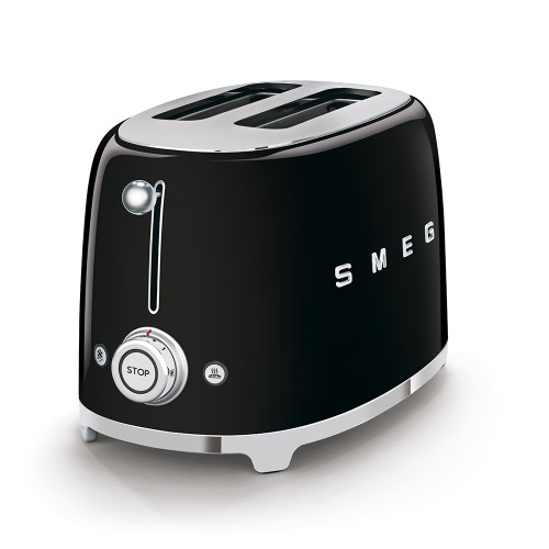 Smeg Standard Black 2 Slice Toaster 950w