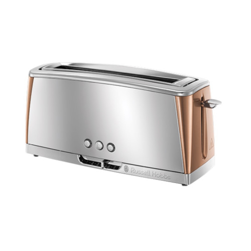 Russell Hobbs Luna Long 2 Slice Toaster 1420w - Copper