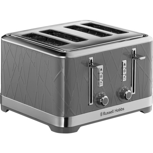 Russell Hobbs Structure 4-Slice Toaster 1800w - Grey