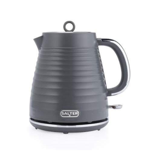 Salter Ripple Textured Kettle 3000w | 1.7 Litre - Grey