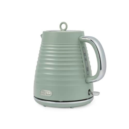 Salter Ripple Texture Kettle 3000w | 1.7 Litre - Sage