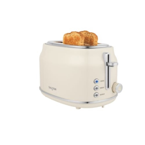 Salter Retro 2 Slice Toaster 815w - Cream