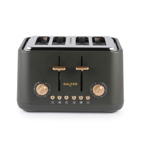 Salter Pebble 4 Slice Toaster 1630w - Charcoal