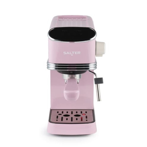 Salter Retro Espresso Coffee Machine 1350w - Pink