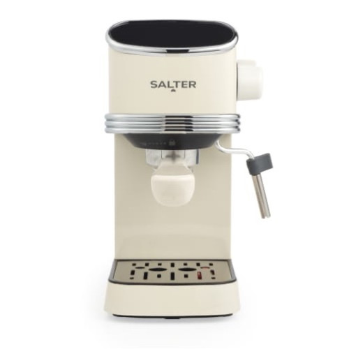 Salter Retro Espresso Coffee Machine 1350w - Cream