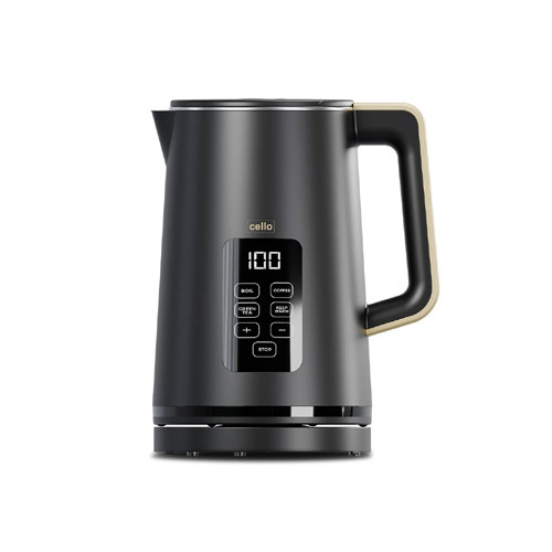Cello Overtune Digital Kettle with Temperature Control 3000w | 1.7 Litre - Black
