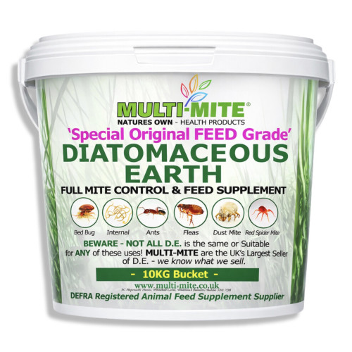 Multi Mite Bucket Feed Grade DE Diatomaceous Earth - 10kg