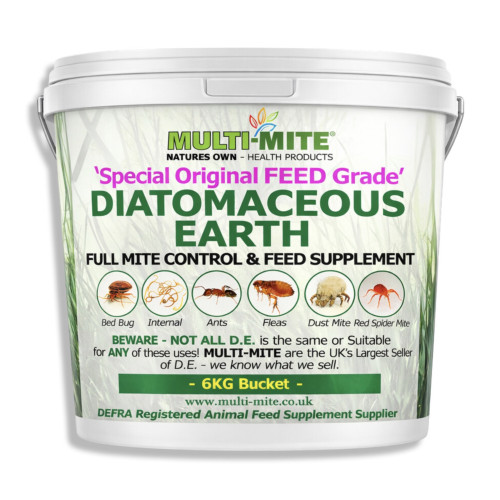 Multi Mite Bucket Feed Grade DE Diatomaceous Earth - 6kg