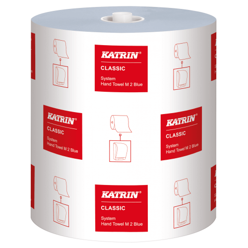 Katrin 2 Ply Classic Blue Centre Feed Roll (Pack of 6)