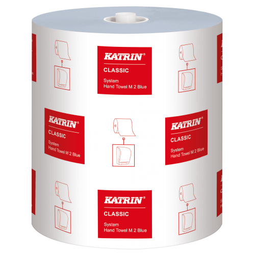 Katrin 2 Ply Centre Feed Roll 150m (Case of 6) - Blue