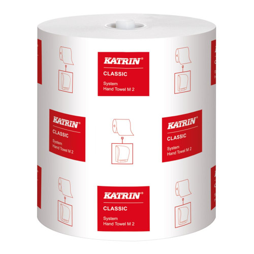 Katrin 2 Ply Classic White Centre Feed Roll (Pack of 6)