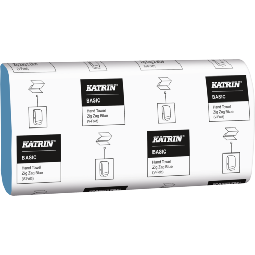 Katrin Z-Fold 1 Ply Hand Towel (Box of 20) - Blue