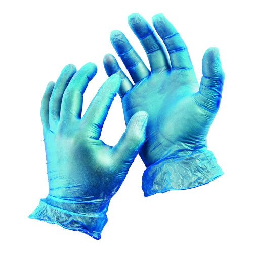 Blue Nitrile Powder Free Gloves (Box of 50 Pairs) - Extra Large