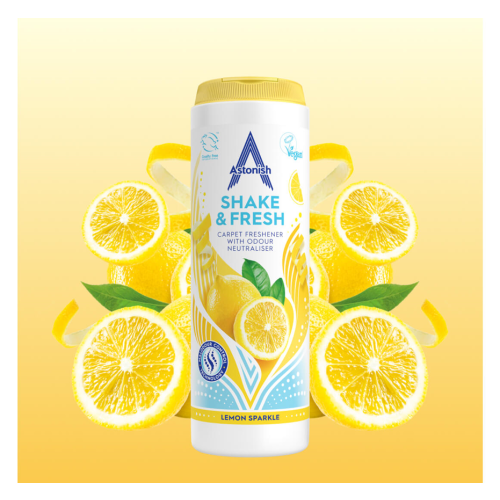 Astonish Shake & Fresh Lemon Sparkle 400g (Box of 12)