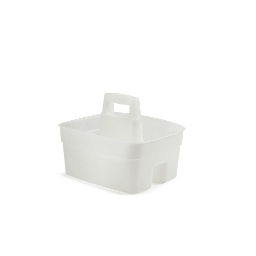 Whitefurze Cleaning Caddy (H30 x W36 x L28cm) - White