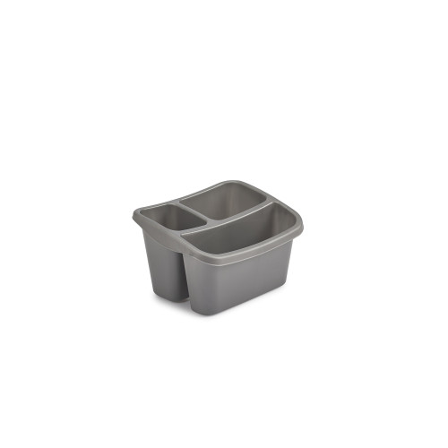 Whitefure Plastic Sink Organiser 24 x 15cm - Silver