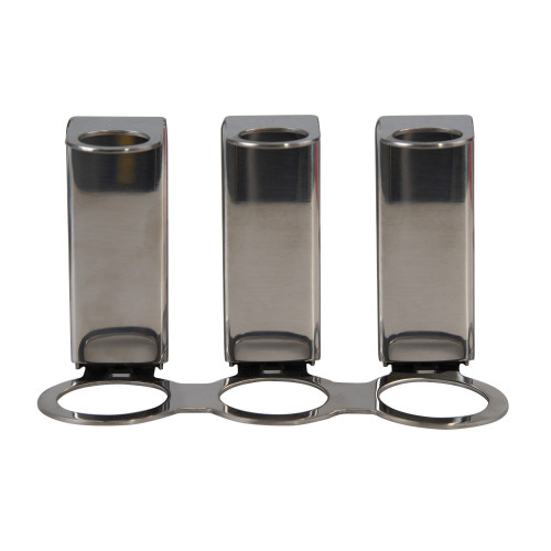 Stainless Steel Dispenser Locking Bracket (to fit Empty 300ml Bottles) - Triple