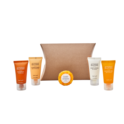 Essentiel Elements Bathe Bottle Toiletries Kraft Pillow Box Pack (Box of 50)