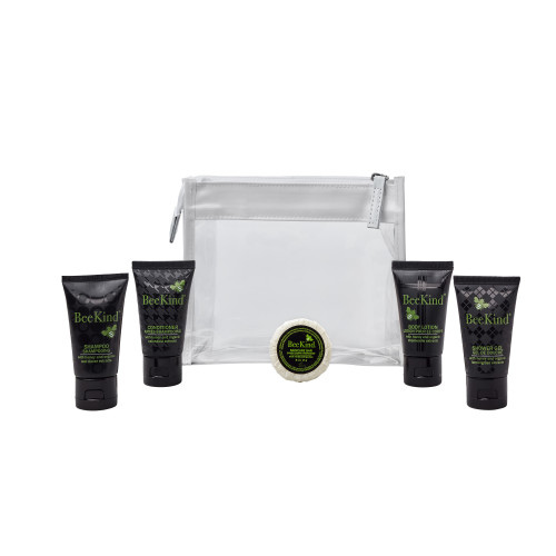 Zipped Bag Toiletries Welcome Pack (Box of 50) - BeeKind