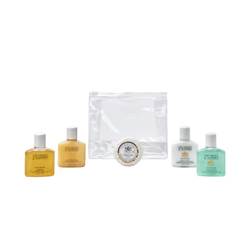Clear Grip Lock Bag Toiletries Welcome Pack (Box of 50) - Gilchrist & Soames English Spa Bottle