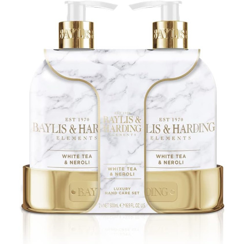 Baylis and Harding White Tea & Neroli Hand Wash 500ml & Hand Lotion 500ml Set (Box of 6)