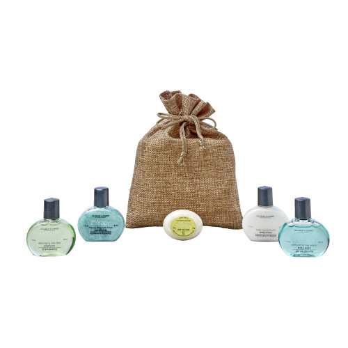 Hessian Bag Toiletries Welcome Pack (Box of 50) - Spa Therapy