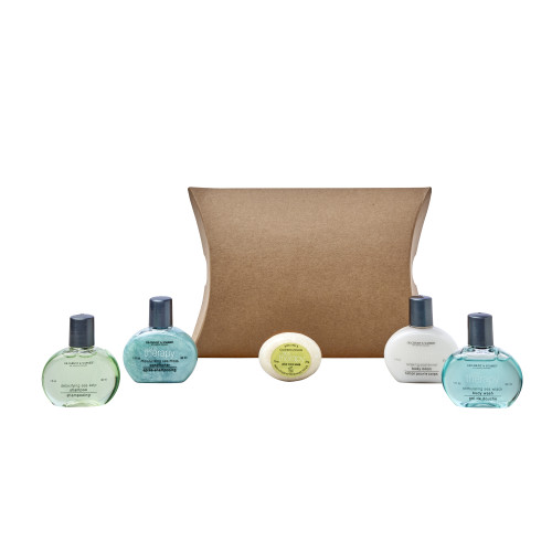 Kraft Pillow Box Toiletries Welcome Pack (Box of 50) - Spa Therapy