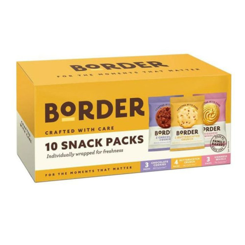 Border Biscuits On The Go Snack Pack (10 x Twin Packs)