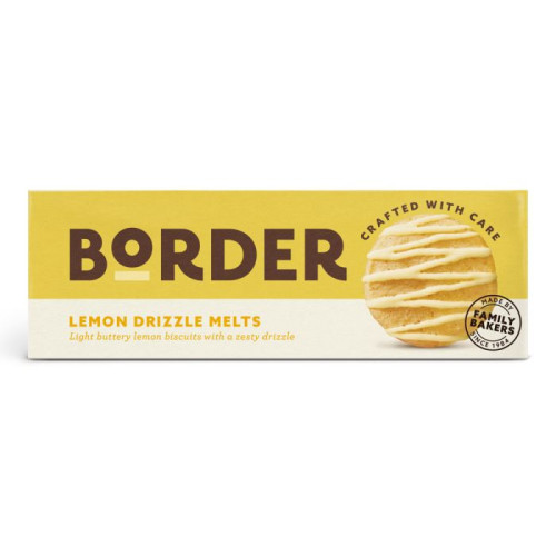 Border Biscuits Lemon Drizzle Melts Pack 150g (Box of 12)