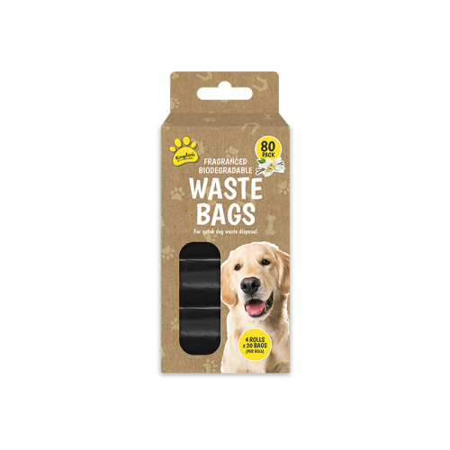 Fragranced Biodegradable Dog Waste Bags (Box of 4 Rolls)