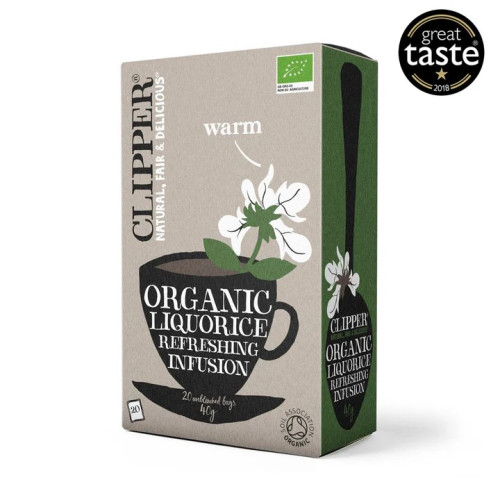 Clipper Fairtrade Organic Liquorice Infusion Tea Bags (Box of 20)