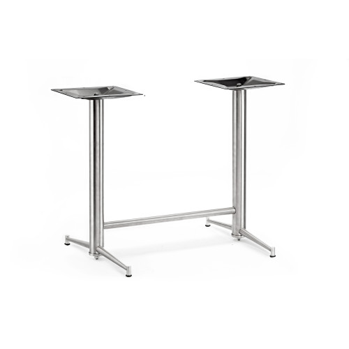 Zeus Brushed Stainless Steel Table Base