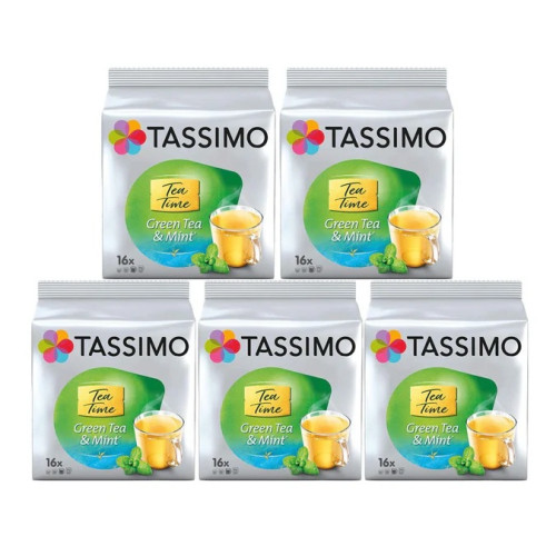 Tassimo T Discs Green Tea and Mint Pods (Box of 80)