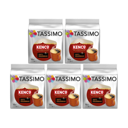 Tassimo T Discs Kenco Pure Colombian Coffee Pods (Pack of 80)