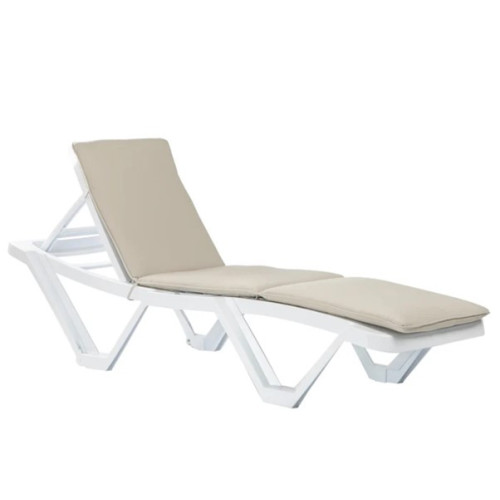 Sun Lounger Cushion in Cream