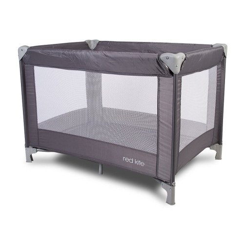 Travel Cot with Bag (H69 x W98.8 x D71cm) - Grey