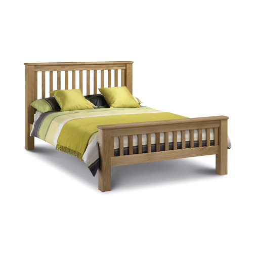 Amsterdam Oak High Foot End Bed - Double (D209 x W148 x H110cm)