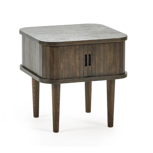 Arya Rich Dark Oak Side Table (D45 x W45 x H45cm)