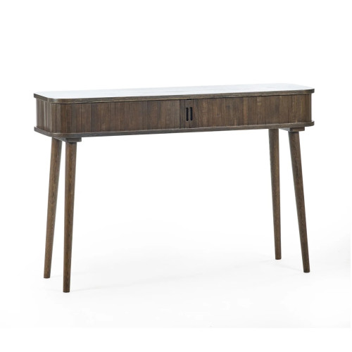 Arya Rich Dark Oak Console Table (D35 x W120 x H80cm)