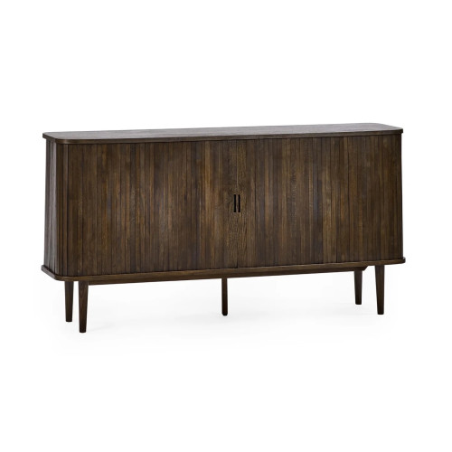 Arya Rich Dark Oak 2 Sliding Door Sideboard (D40 x W160 x H80cm)