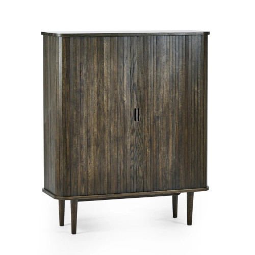 Arya Rich Dark Oak Drinks Cabinet (D40 x W100 x H120cm)
