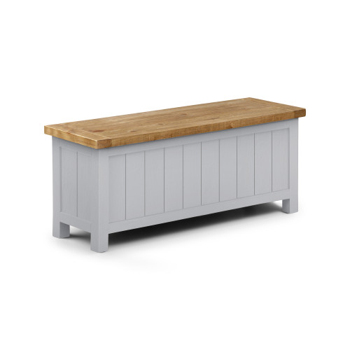 Aspen Grey Wash Finish Bench (D35 x W110 x H45)