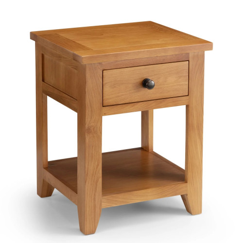 Astoria Oak Lamp Table with Drawer (D44 x W48 x H60cm)