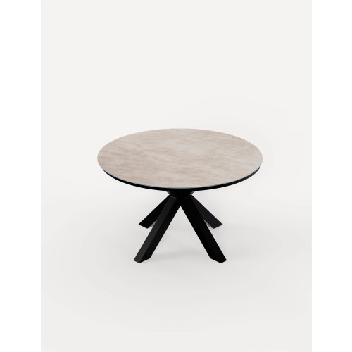 Bali Sandstone Ceramic Glass 4 Seater Round Table
