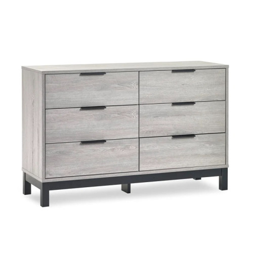 Bali Grey Oak 6 Drawer Wide Chest (D40 x W120 x H77cm)