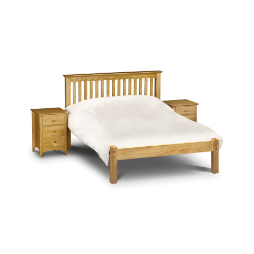 Barcelona Solid Pine Low Foot End Bed - Single (D209 x W107 x H110cm)
