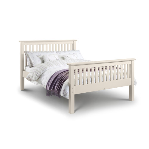 Barcelona Solid White Pine High Foot End Bed - Double (D209 x W157 x H110cm)