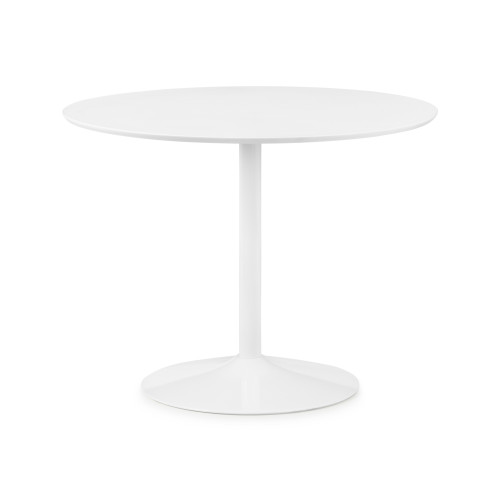 Blanco White Dining Table (D100 x W100 x H76cm)