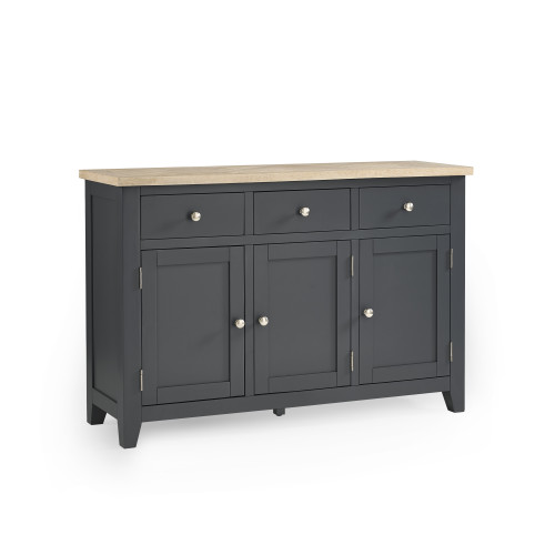 Bordeaux Dark Grey Sideboard (D40 x W128 x H86cm)